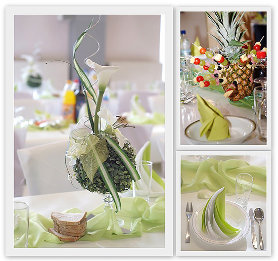 Tischdeko Hochzeit Grün